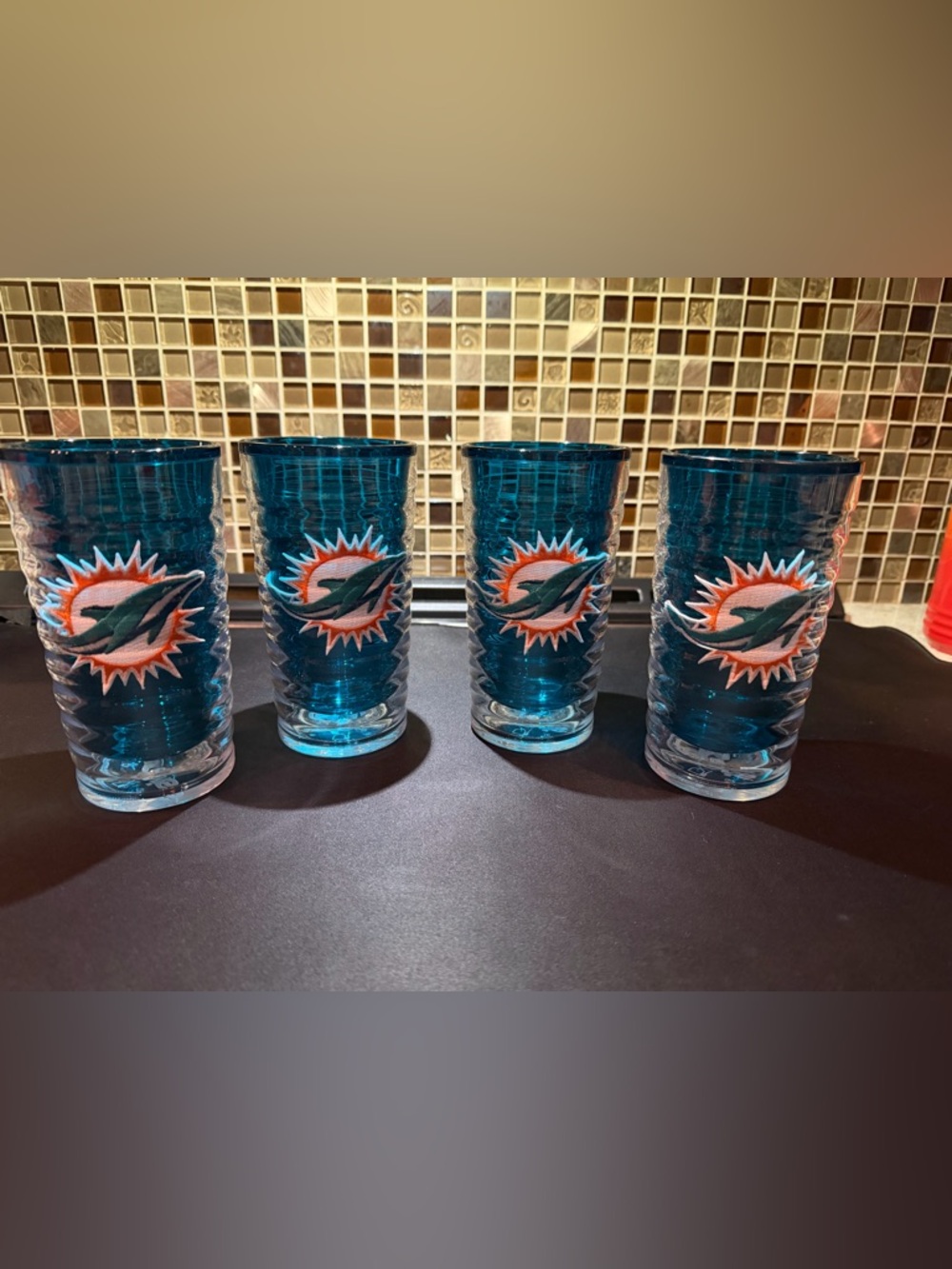 Miami Dolphin Tervis cups set of 4